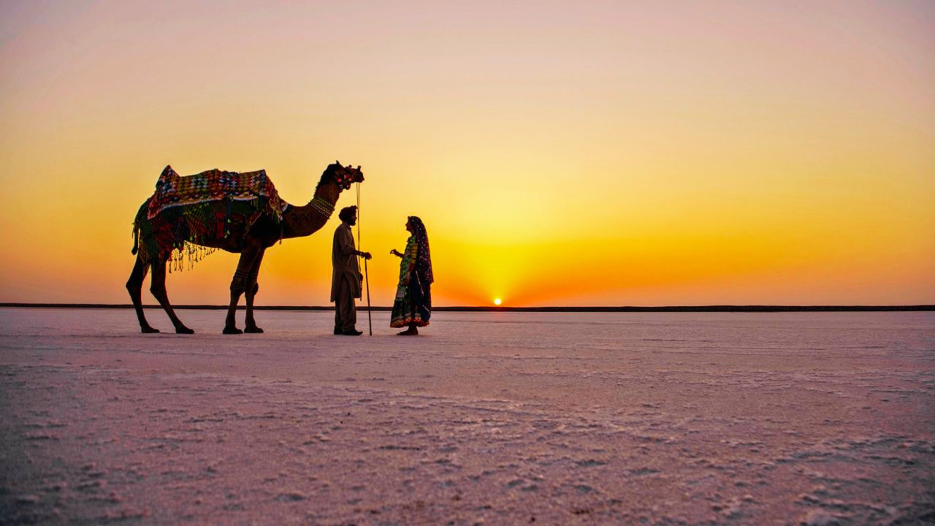 White Rann sunset